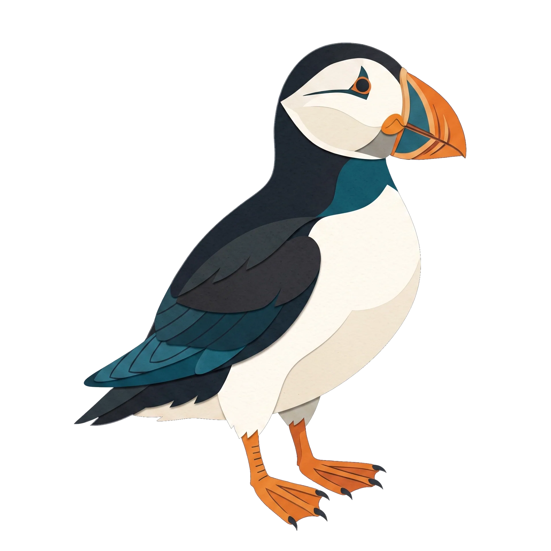 Illustration of a Atlantic Puffin