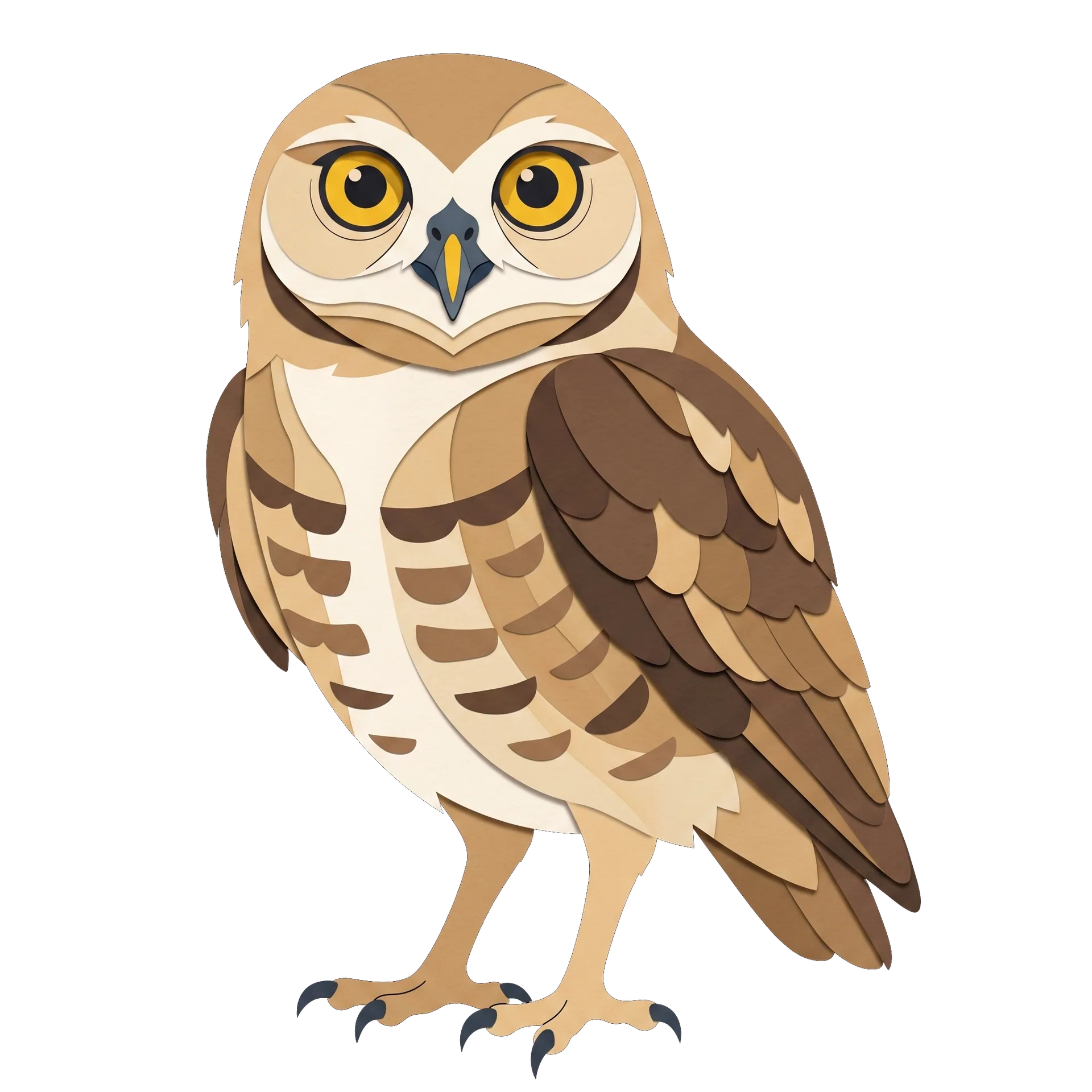 Illustration of a Burrowing Owl