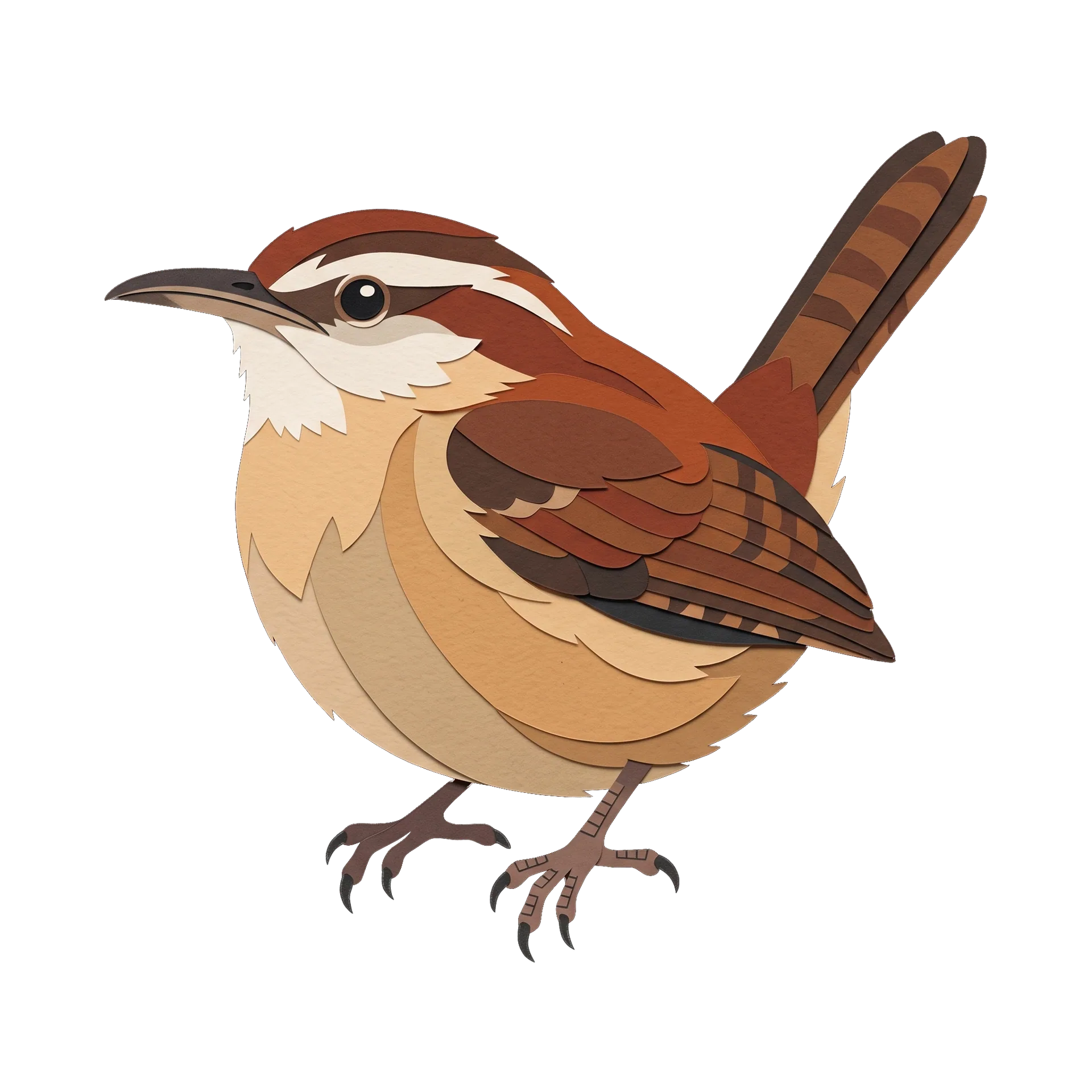 Illustration of a Carolina Wren