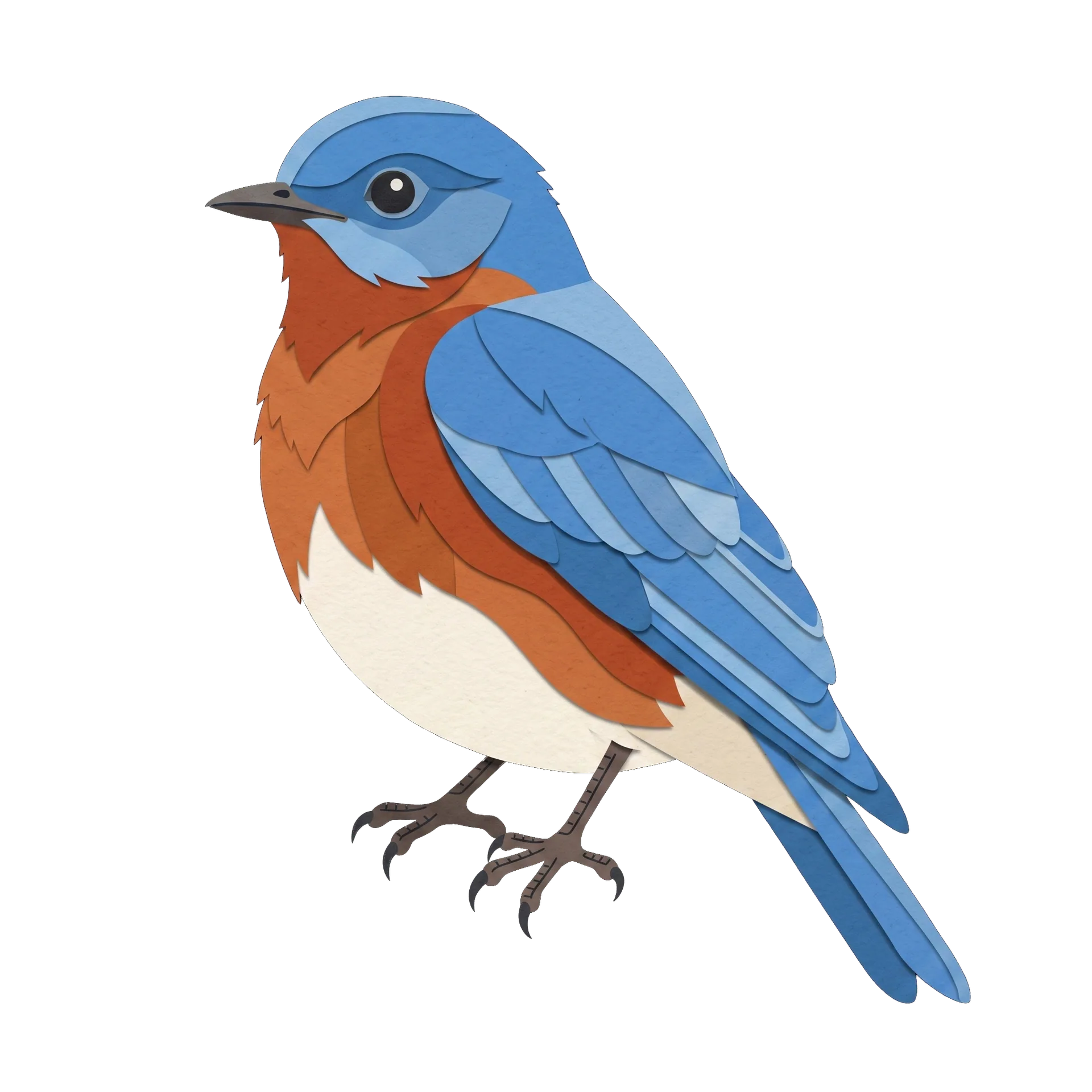 Illustration of a Eastern Bluebird