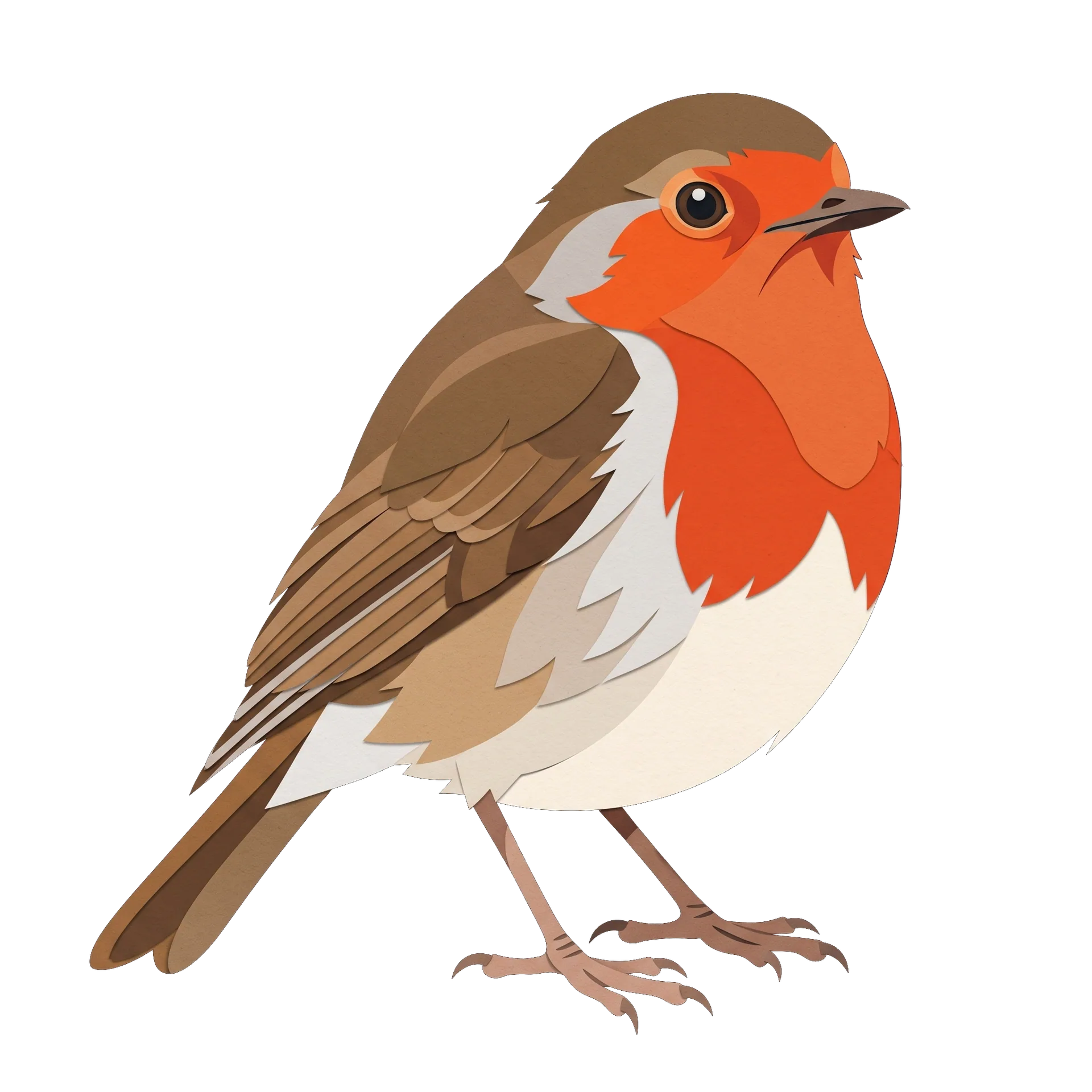 Illustration of a European Robin
