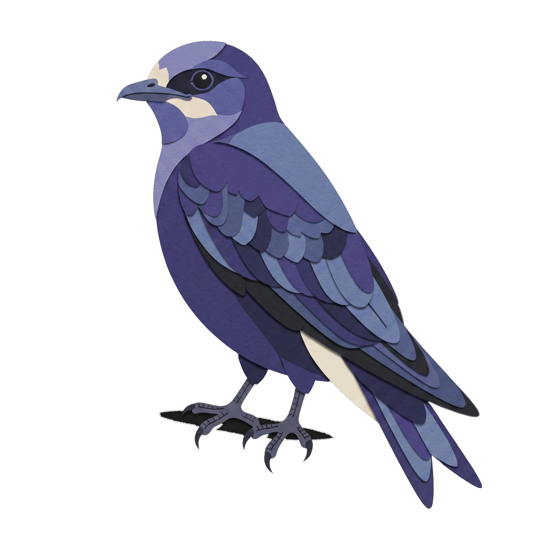 Illustration of a Purple Martin